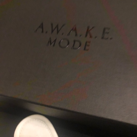 NWT A.W.A.K.E. Mode white leather sandals 6.5 7 - Picture 4 of 7